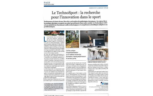 Sciences & Avenir Le TechnoSport : la recherche pour l'innovation dans le Sport